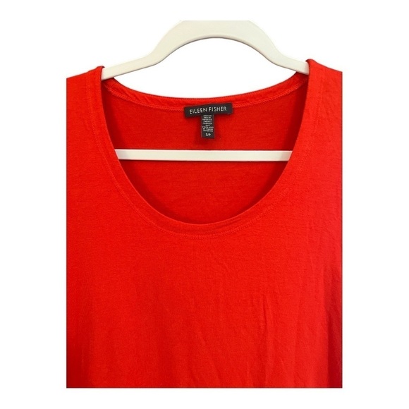 Eileen Fisher Red Tunic Top Size S/P A1 - Picture 2 of 3